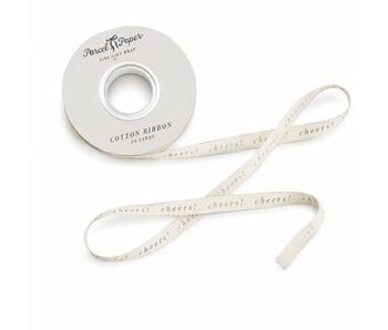 'cheers!' Cotton Ribbon
