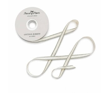 'seafoam Scallop' Cotton Ribbon