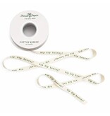 Parcel Paper ‘Hip Hip Hooray’ Cotton Ribbon in Green