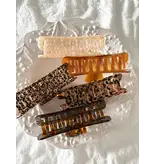 LoveLina Jumbo Acetate Essential Hair Clips (Bobo) Butterscotch