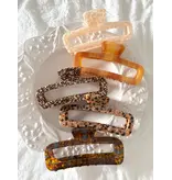 LoveLina Jumbo Acetate Essential Hair Clips (Bobo) Butterscotch