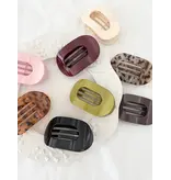 LoveLina Oval Hair Claw Clip Chic Everyday Essential (Coval)