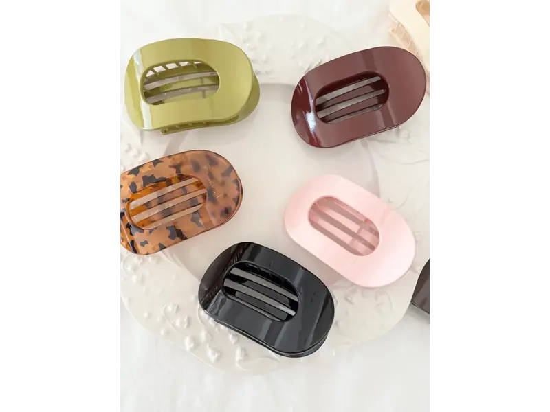 LoveLina Oval Hair Claw Clip Chic Everyday Essential (Coval)