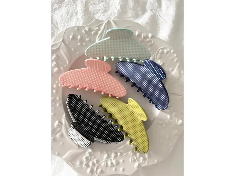 LoveLina Vintage Polka Dot Detail Hair Clips (AYORO2)