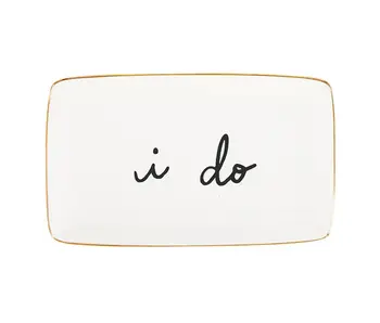 Ceramic Trinket Tray - I Do