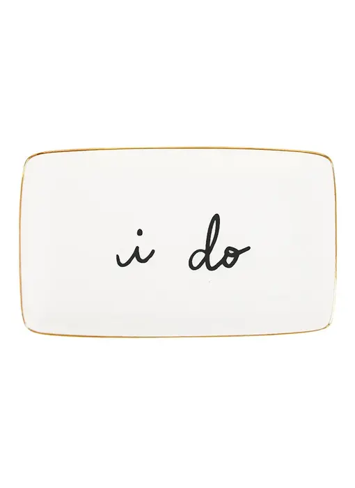 Ceramic Trinket Tray - I Do