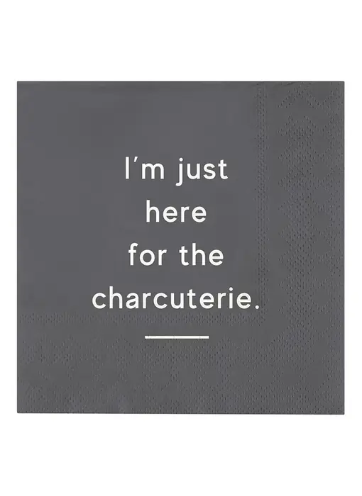 Cocktail Napkin - Just Here For the Charcuterie