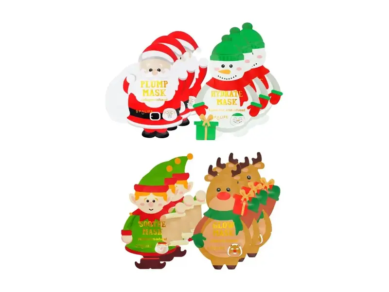 My Spa Life Christmas Holiday Santa's Workshop Facial Mask Gift Set