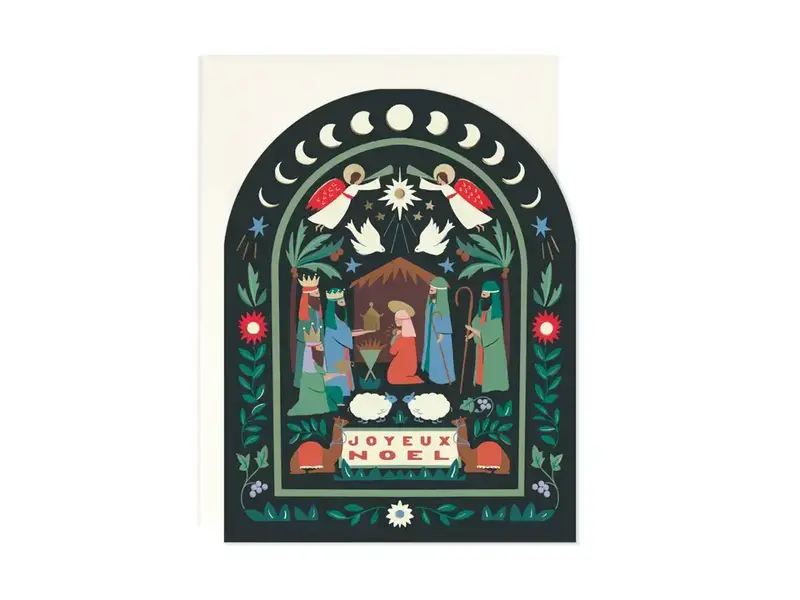 Amy Heitman Arched Nativity Card