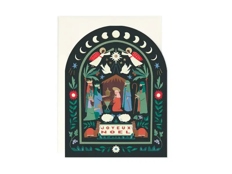 Amy Heitman Arched Nativity Card