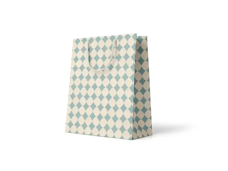 Amy Heitman Blue Diamond Gift Bag Size Medium