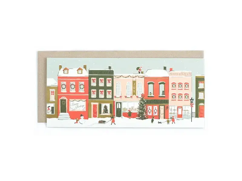 Amy Heitman City Sidewalks Holiday Card