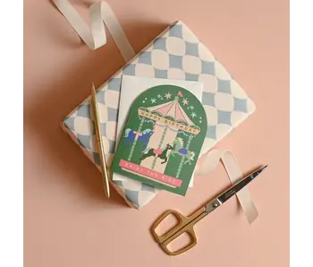 Enjoy the Ride Carousel Birthday Card