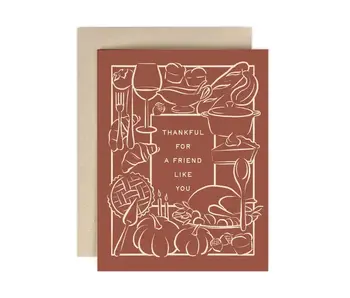 Friendsgiving Thank You Greeting Card
