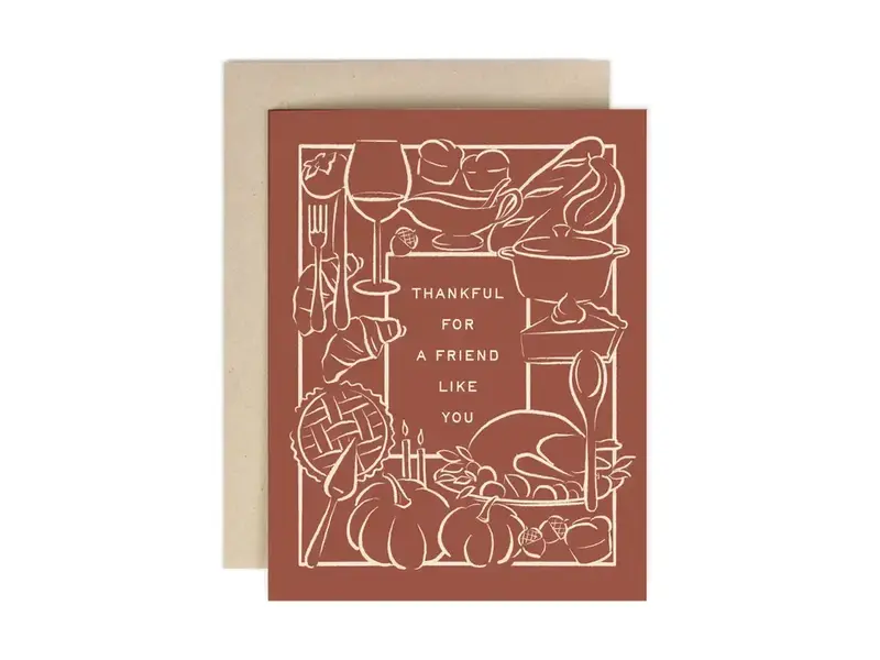 Amy Heitman Friendsgiving Thank You Greeting Card