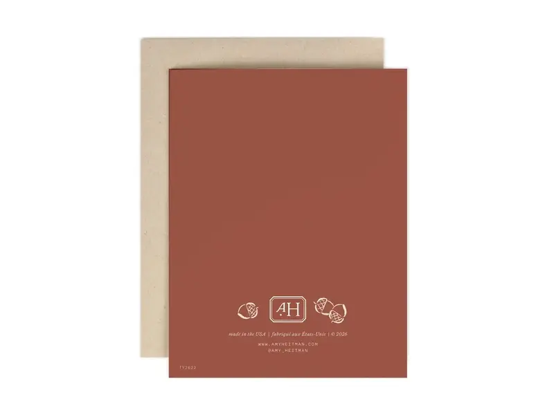 Amy Heitman Friendsgiving Thank You Greeting Card