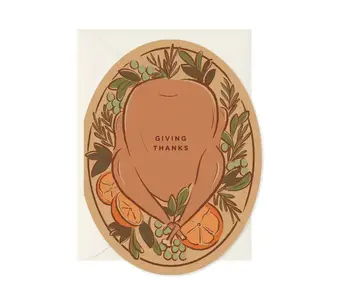Giving Thanks Platter Greeting Card