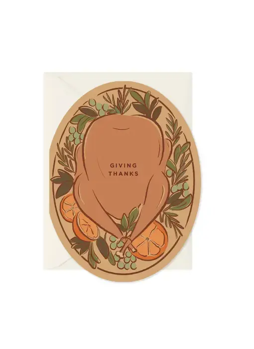 Giving Thanks Platter Greeting Card