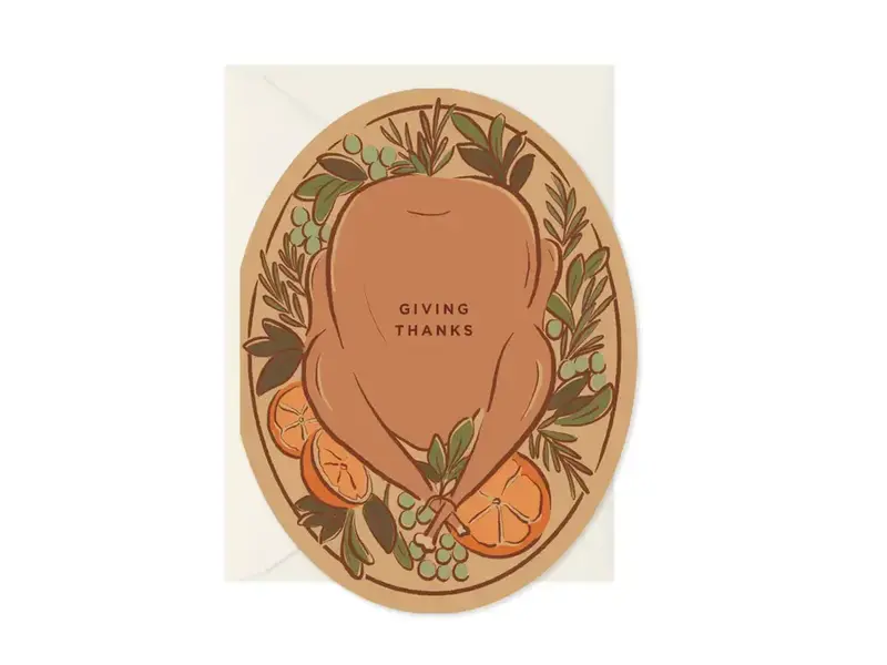Amy Heitman Giving Thanks Platter Greeting Card