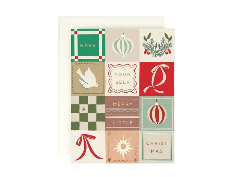 Amy Heitman Holiday Patchwork Card