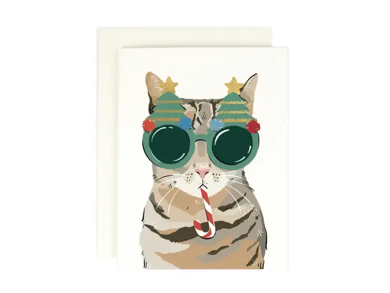 Amy Heitman Merry Cat 2.0 Holiday Card