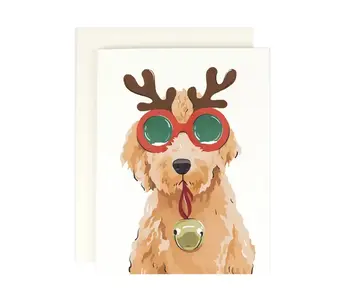 Reindeer Doodle Holiday Card