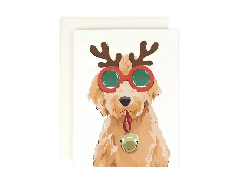 Amy Heitman Reindeer Doodle Holiday Card