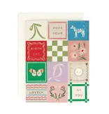 Amy Heitman Lovely As You Patchwork Birthday Card