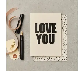 Love You Bold Greeting Card