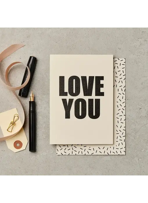 Love You Bold Greeting Card