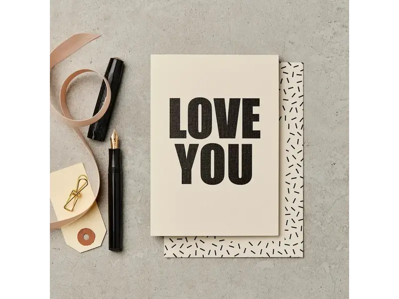 Katie Leamon Love You Bold Greeting Card
