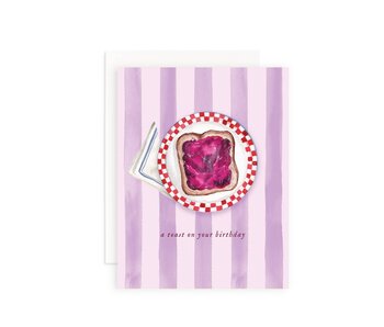 A Toast on Your Birthday Greeting Card