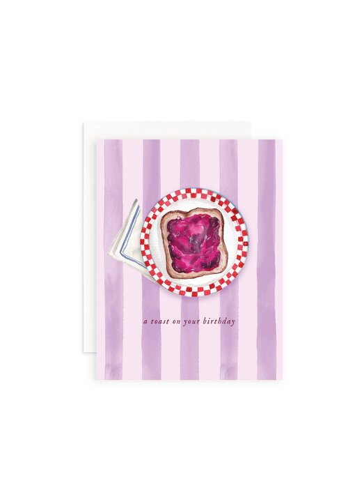 A Toast on Your Birthday Greeting Card