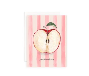 Grateful to the Core Apple Thank You Greeting Card