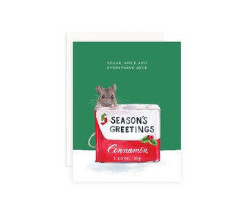 Spice Mice Christmas Greeting Card