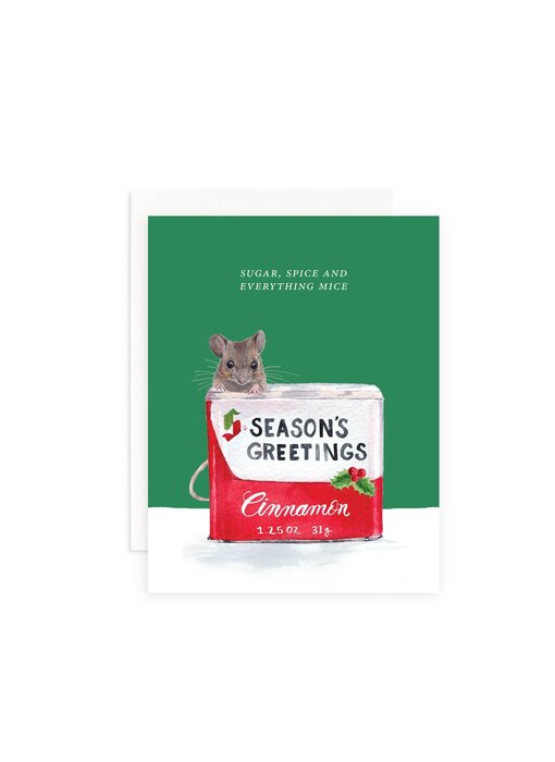 Spice Mice Christmas Greeting Card
