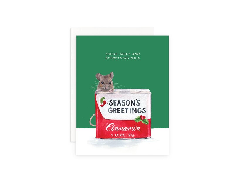 Cami Monet Spice Mice Christmas Greeting Card