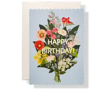 Floral Birthday Greeting Card