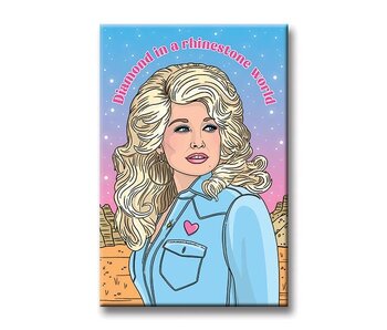Dolly Diamond in a Rhinestone World Magnet