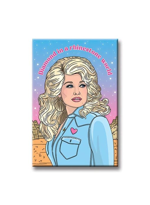 Dolly Diamond in a Rhinestone World Magnet