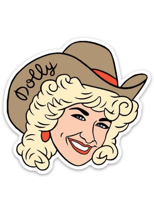 Dolly Cowgirl Die Cut Sticker
