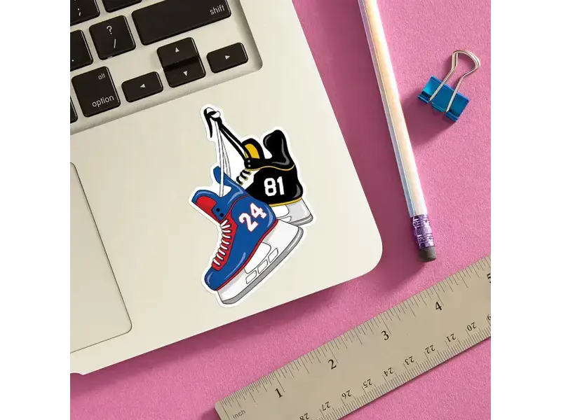The Found Heated Rivalry Hockey Skates Die Cut Sticker