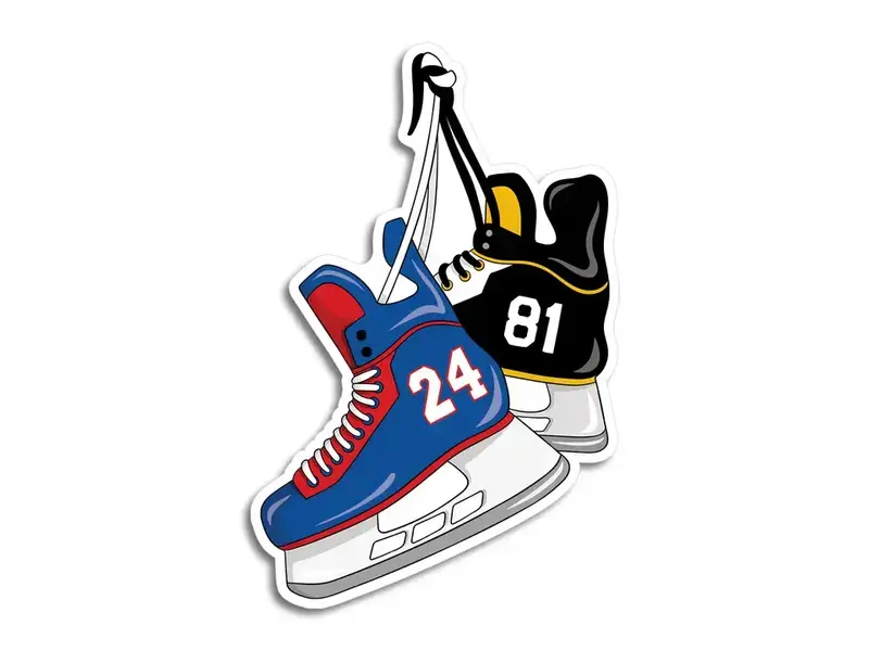 The Found Heated Rivalry Hockey Skates Die Cut Sticker
