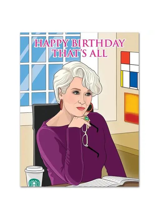 Happy Birthday That's All Card