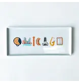 Dishique Chicago Icons Typography Tray 10.5" Long
