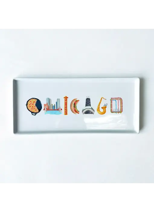 Chicago Icons Typography Tray 10.5" Long