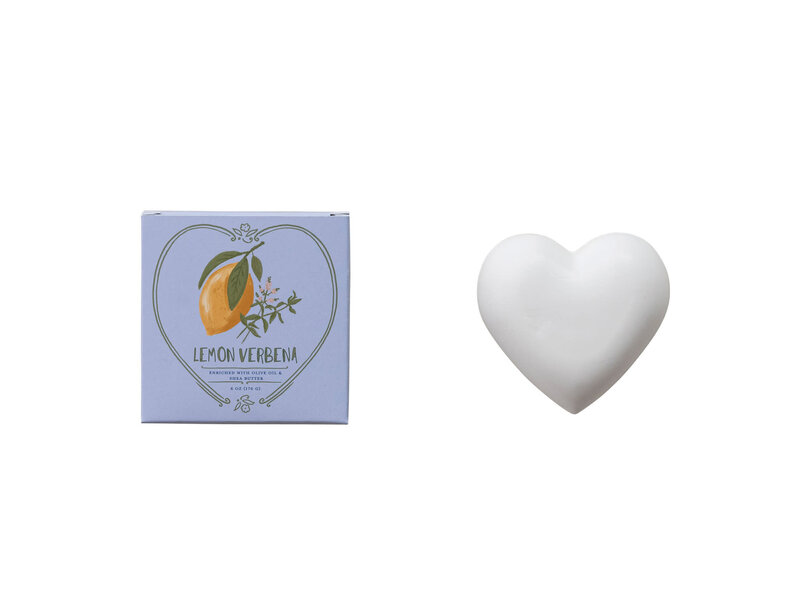 Creative Co-OP Lemon Verbena Scented Olive Oil & Shea Butter Triple Milled Bar Soap