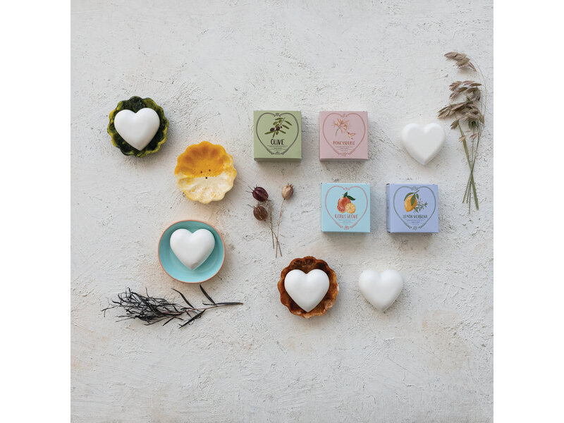 Creative Co-OP Lemon Verbena Scented Olive Oil & Shea Butter Triple Milled Bar Soap
