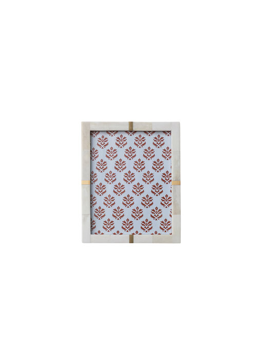 Bone Photo Frame with Brass Inlay (8" x 10")