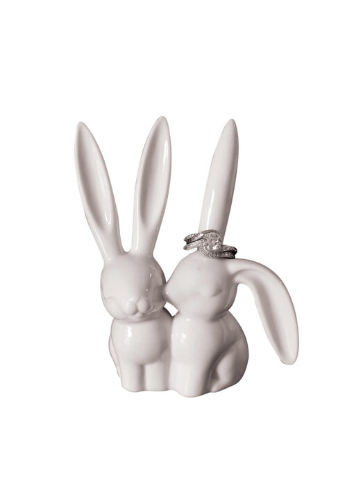 Ceramic Bunny Ring Holder